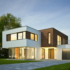 Moderne Stadtvilla im Baushaus-Stil