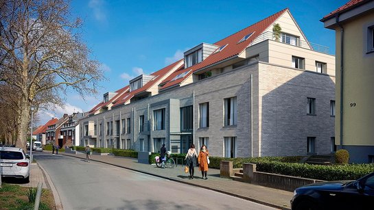 Mehrfamileinhaus in einer ruhigen Straße