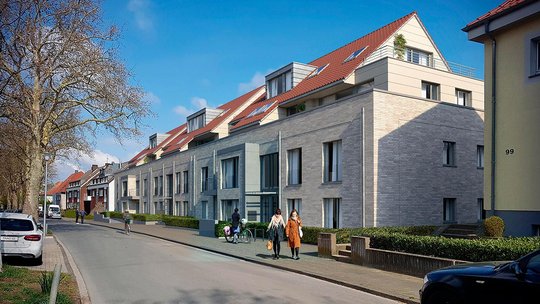 Mehrfamileinhaus in einer ruhigen Straße