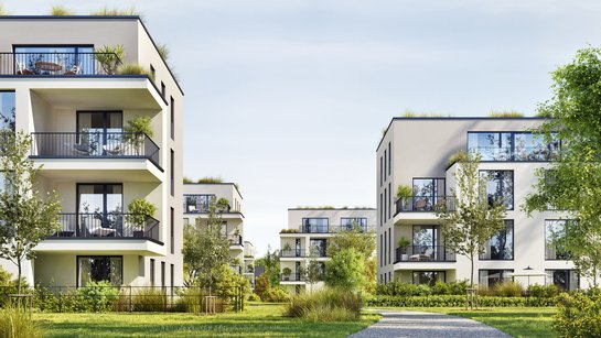 Moderne Mehrfamilienhäuser