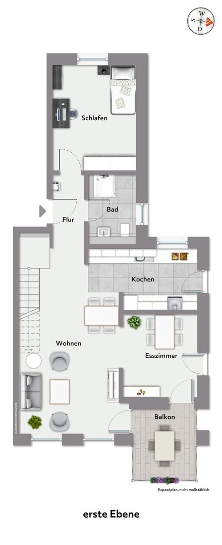 Grundriss 1. Obergeschoss