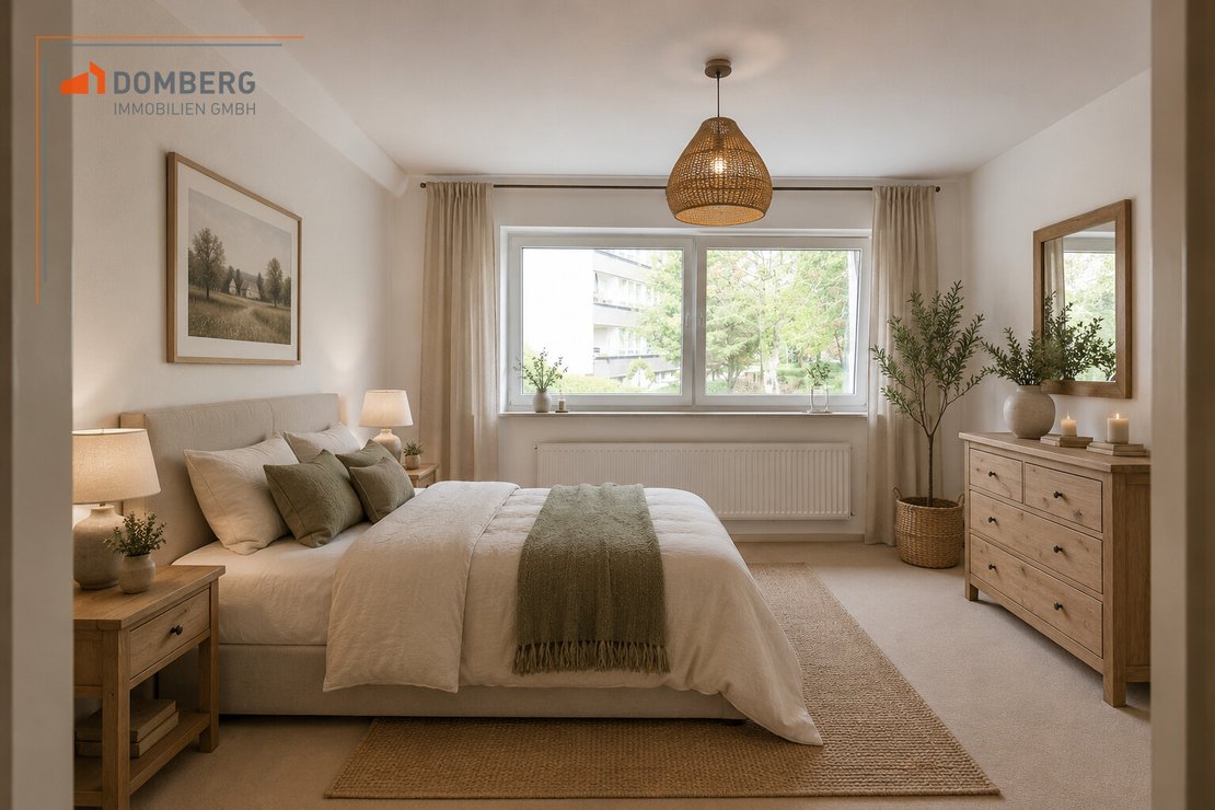 Schlafzimmer mit KI erstellt