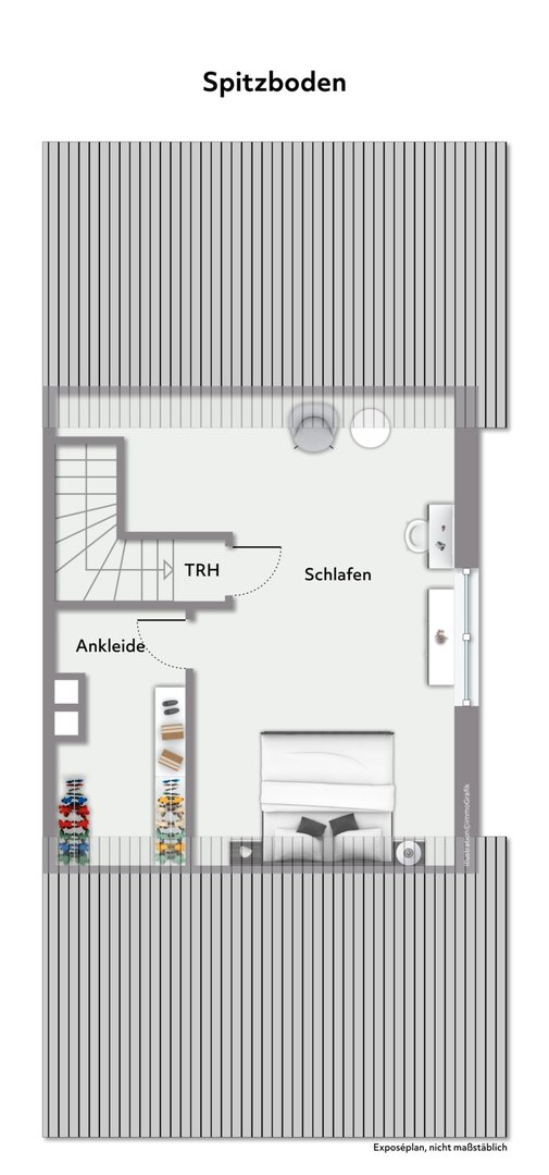 Grundriss Spitzboden