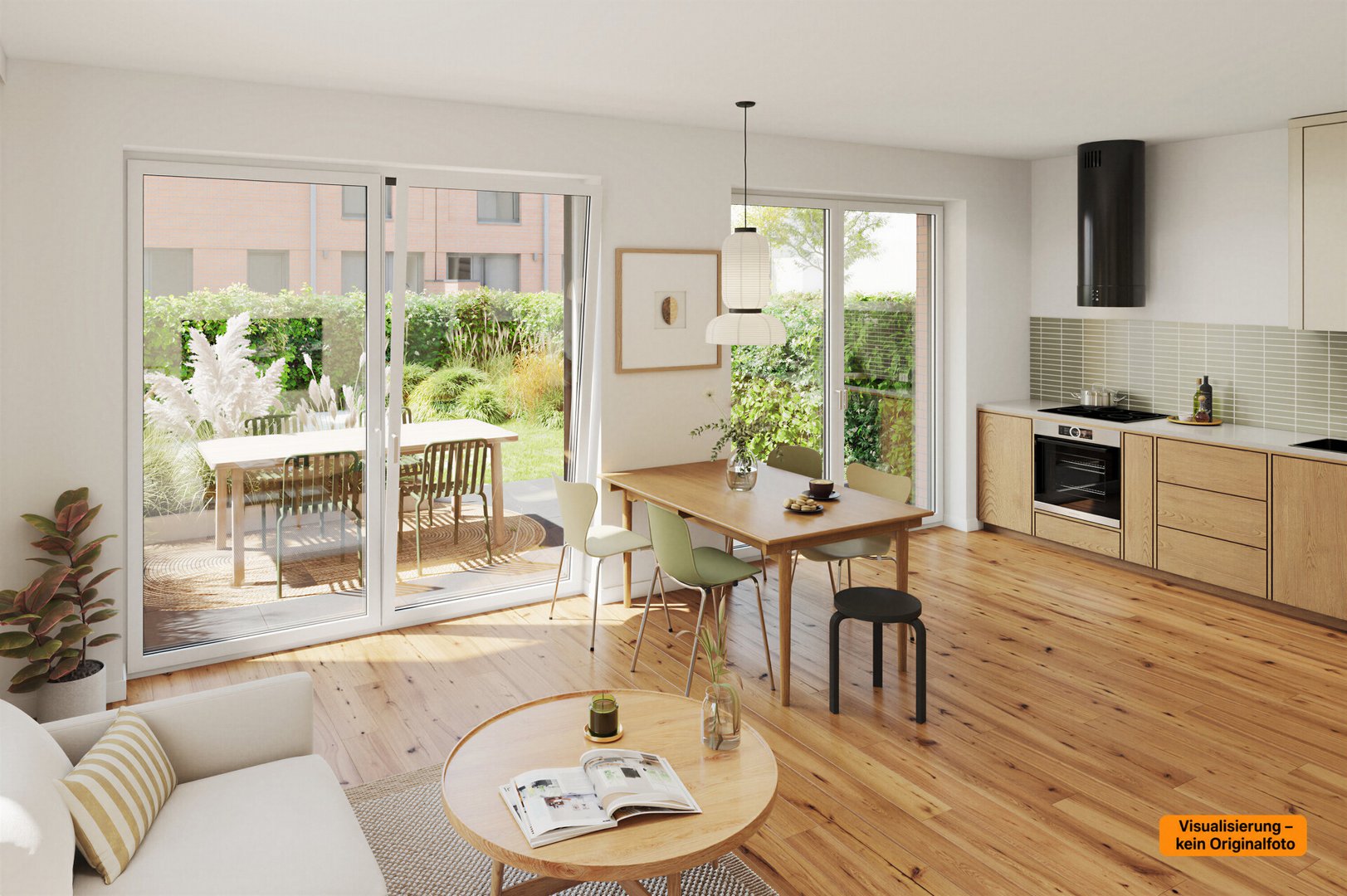 Visualisierung_WE1_Wohnen, Essen, Kochen