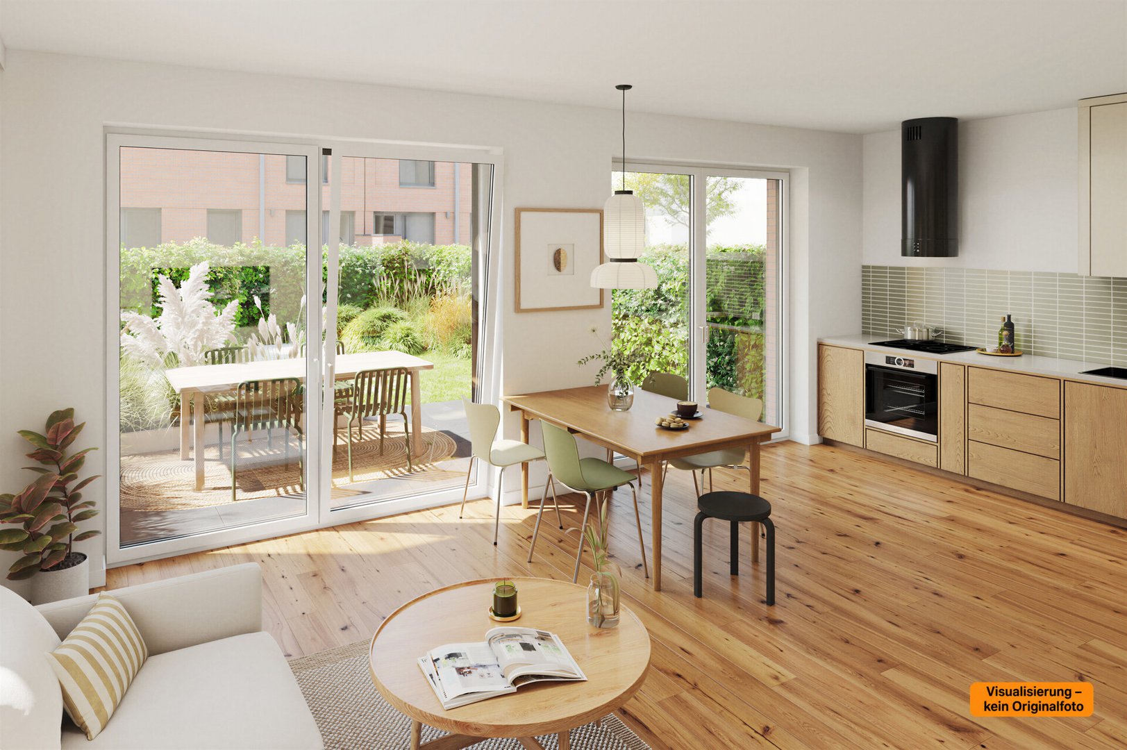 Visualisierung_WE 1_Wohnen, Essen, Kochen