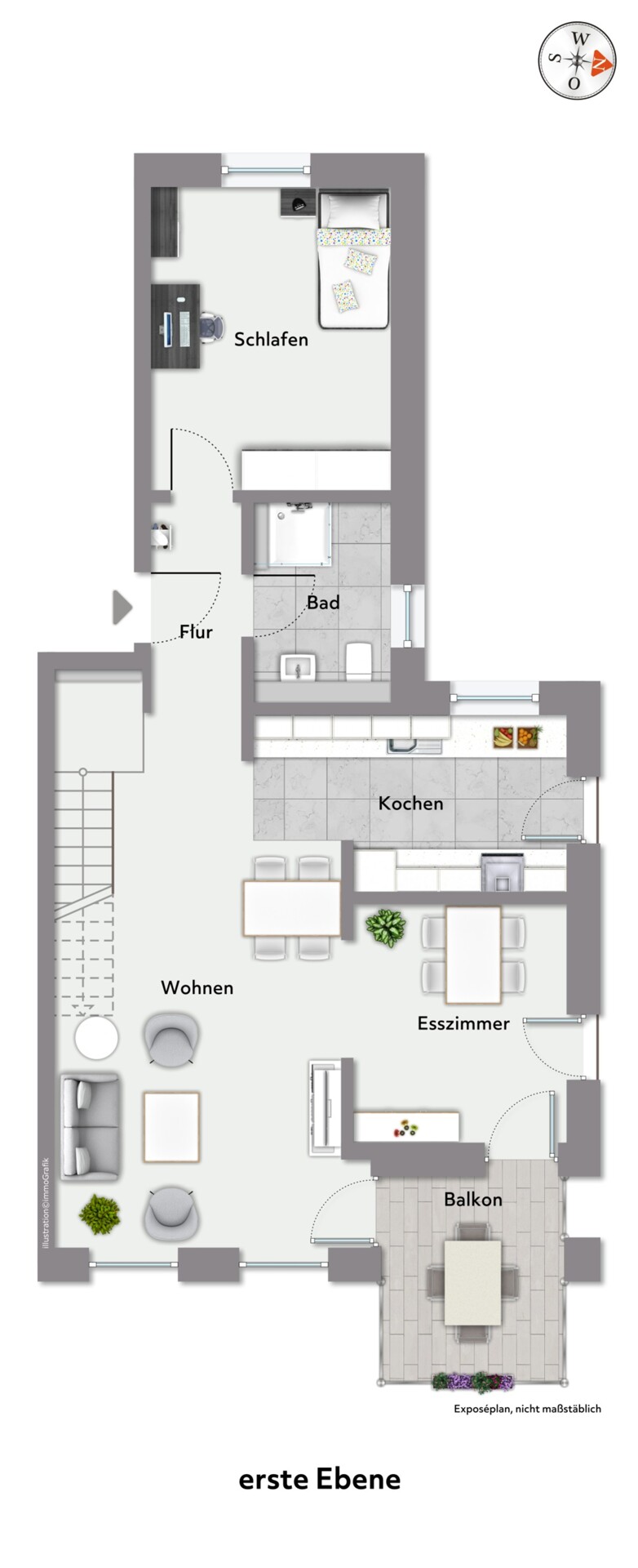 Grundriss 1. Obergeschoss